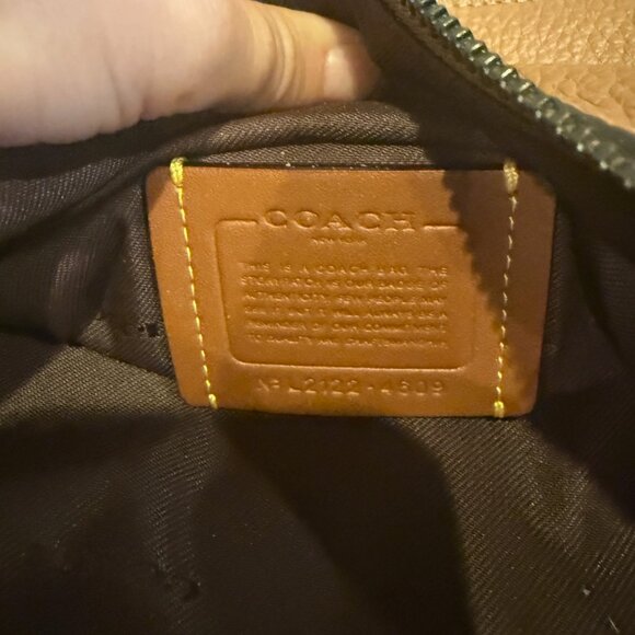 Coach Mixed Pebble Leather Shay Shoulder Bag | Vintage Khaki | NWT - Picture 5 of 12